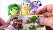 Disney Pixar INSIDE OUT Dolls KINDER SURPRISE! Open 3 Kinder Surprise Eggs with Disgust Joy and Fear