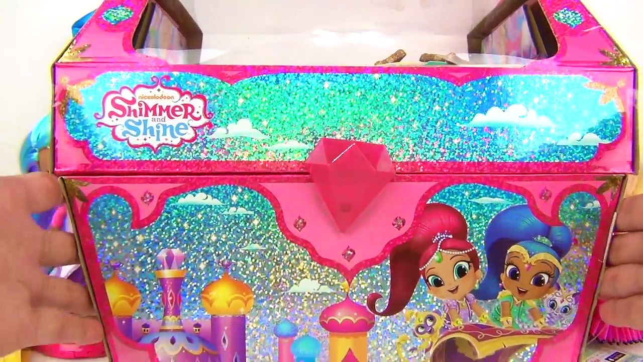 New! SHIMMER & SHINE Treasure Chest, Plush Doll, Hair Accesory Genie Leah, Princess Samira Toy /TUYC