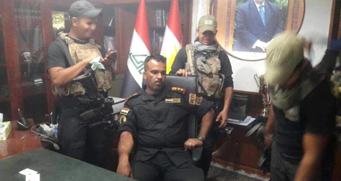 Irak Güçleri, Kerkük Valisinin Odasına Böyle Girdi!