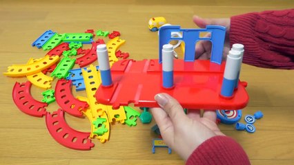 Tayo & Thomas 67Pcs Car Park Toy Orbital Assembly Series video for children