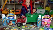 Bruder Garbage Truck Toy UNBOXING   Playing with WubbleX - JackJackPlays