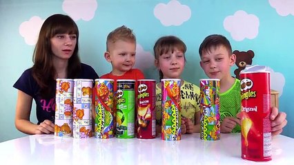 PRINGLES CHALLENGE Отгадываем вкус чипсов Pringles Чипсы челлендж