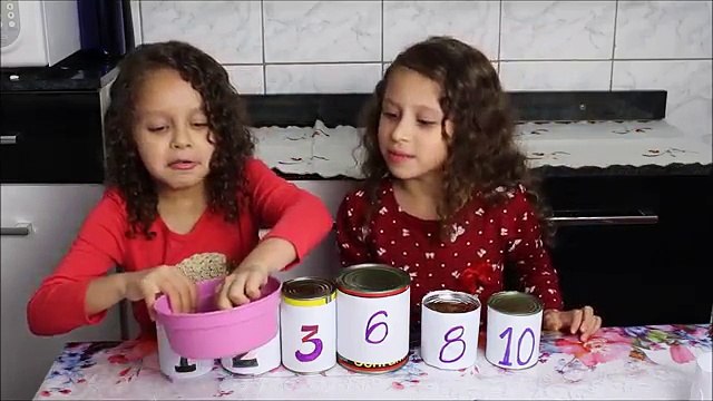 DESAFIO DA LATA com GIKA E FEKA (Bia e Bia) - Com muito doce