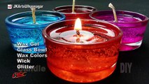 DIY Making Gel Candles at home | How to make | JK Arts 1089