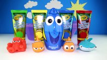 Finding Dory Bath Paint - Bath Tub Time with The Secret Life of Pets, Orbeez, Learning Colors