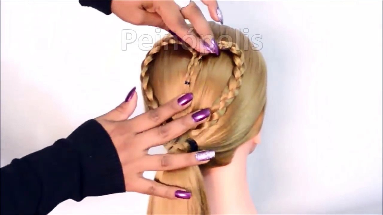 Como Hacer Peinados con Trenzas Corazon Faciles y Rapidos (4 FORMAS DIFERENTES)