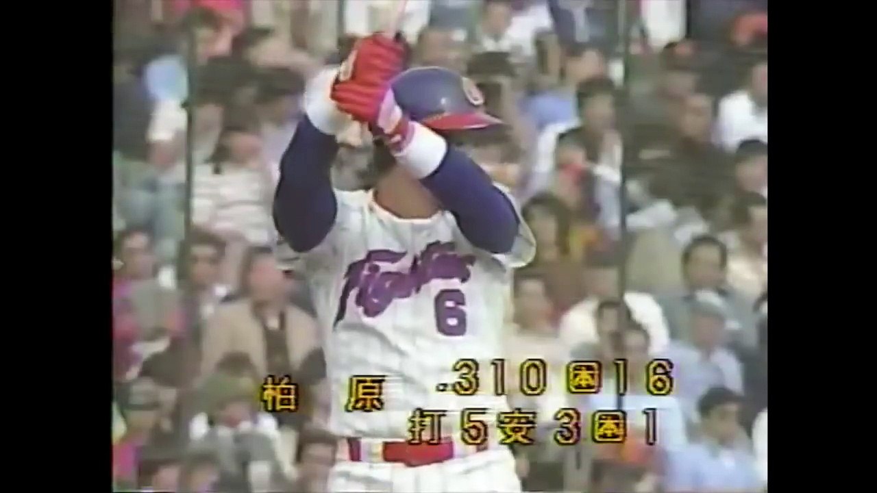 1981年日シリ 巨人 vs 日本ハム 第2戦 西本聖の投球