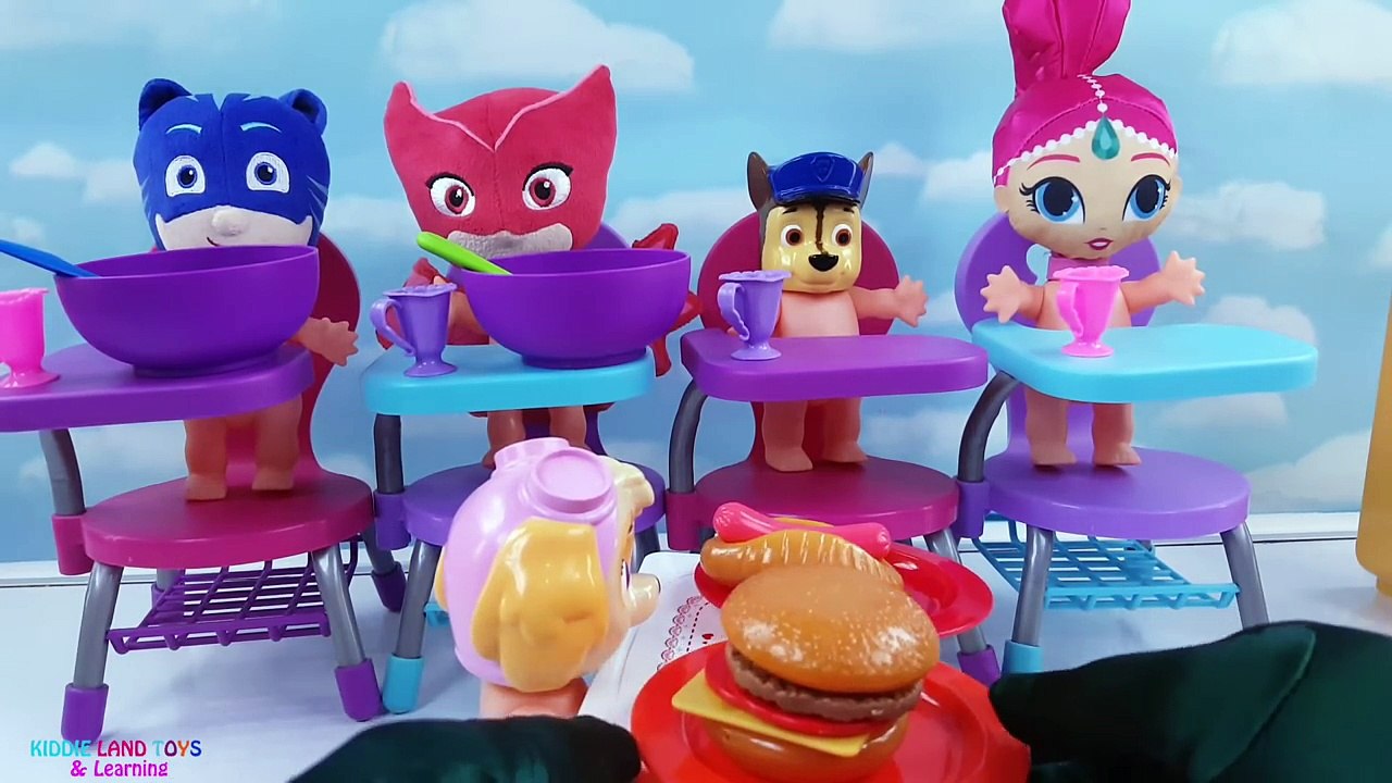 Pretend Play PJ Masks Paw Patrol Shimmer & Shine Baking Cooking Baby Doll Potty Training Feeding