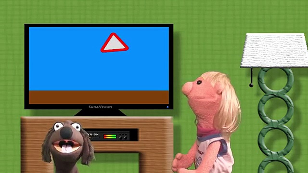 Monster Truck TV - Sara & Puppy Watch TV Shapes and Counting