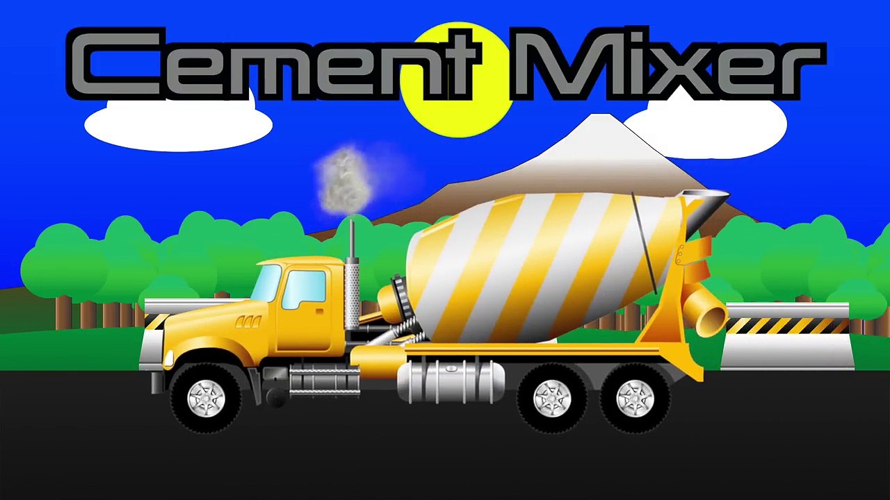 Learning Construction Vehicles - Trucks and Diggers - Childrens Educational Flash Card Videos