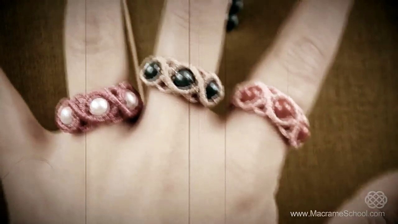 Wavy Ring Tutorial in Vintage Style by Macrame School | DIY