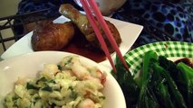 Soy Sauce Chicken Drumsticks | Vegetable | Shrimps | Eggs : ASMR / Mukbang ( Eating Sounds )