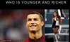 Christiano Ronaldo vs Ariana Grande Who is younger and richer?