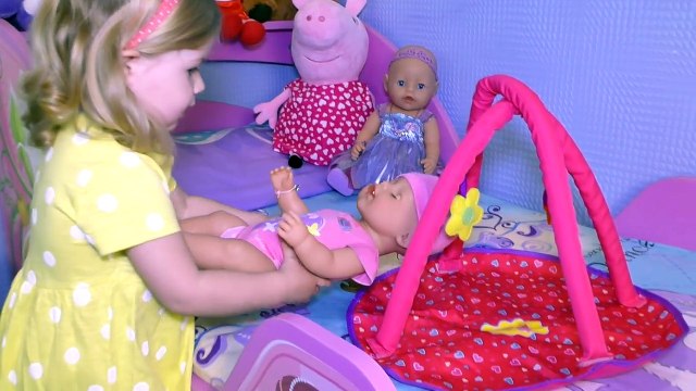 ✿ Куклы БЕБИ БОРН Любимая Кукла Диана Кормит Купает Играет Живая Кукла Baby Born doll toy bath time