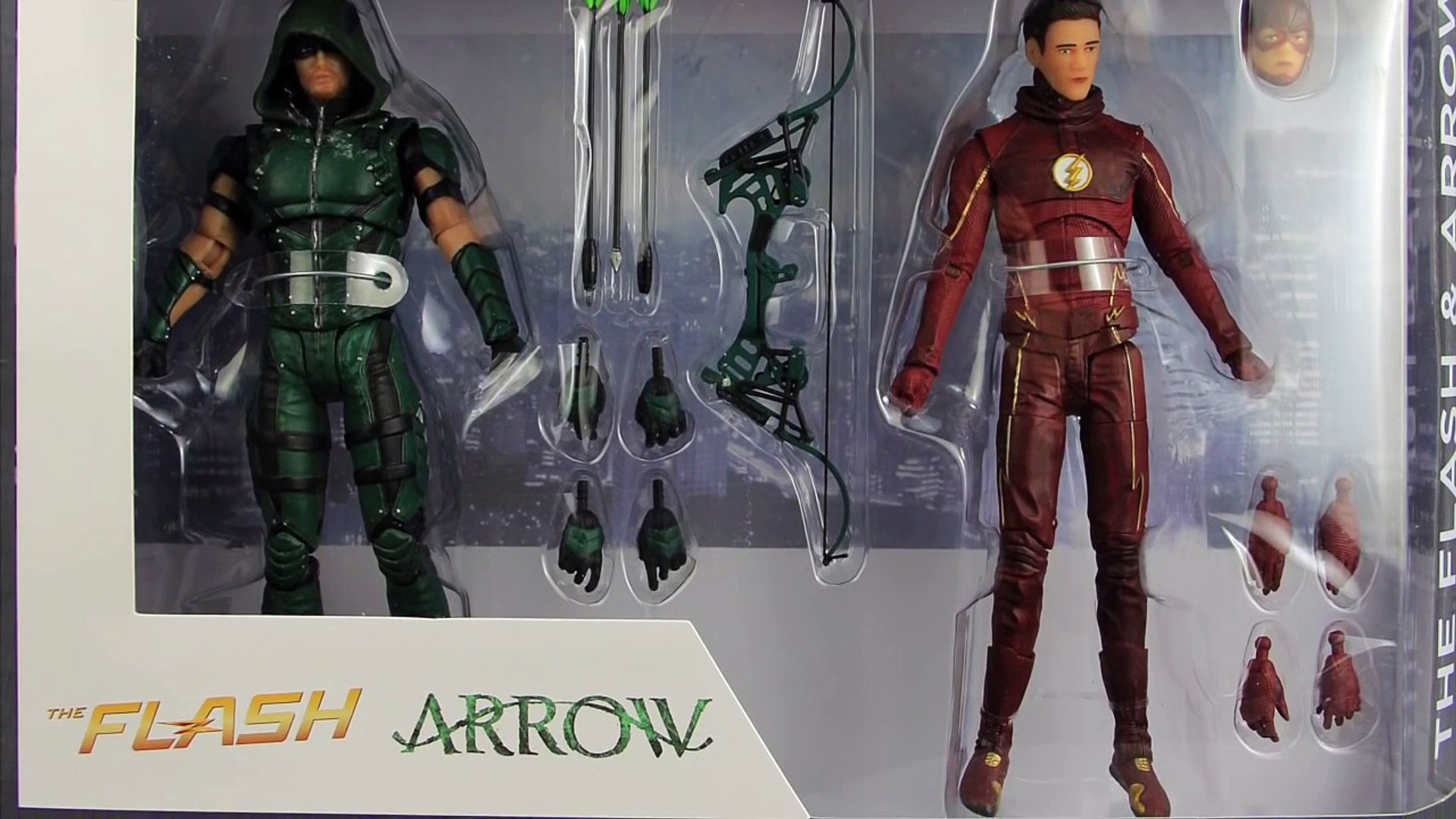 dc collectibles flash and arrow 2 pack