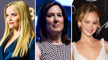 Скачать видео: Reese Witherspoon, Kathleen Kennedy, Jennifer Lawrence Discuss Assault, Harassment In Wake of Weinstein Claims | THR News