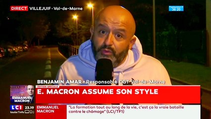 Macron sur TF1 - Excellent debriefing de Benjamin Amar, responsable CGT du Val-de-Marne