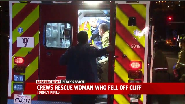 Crews Rescue Woman Who Fell 80 Feet from San Diego Cliff