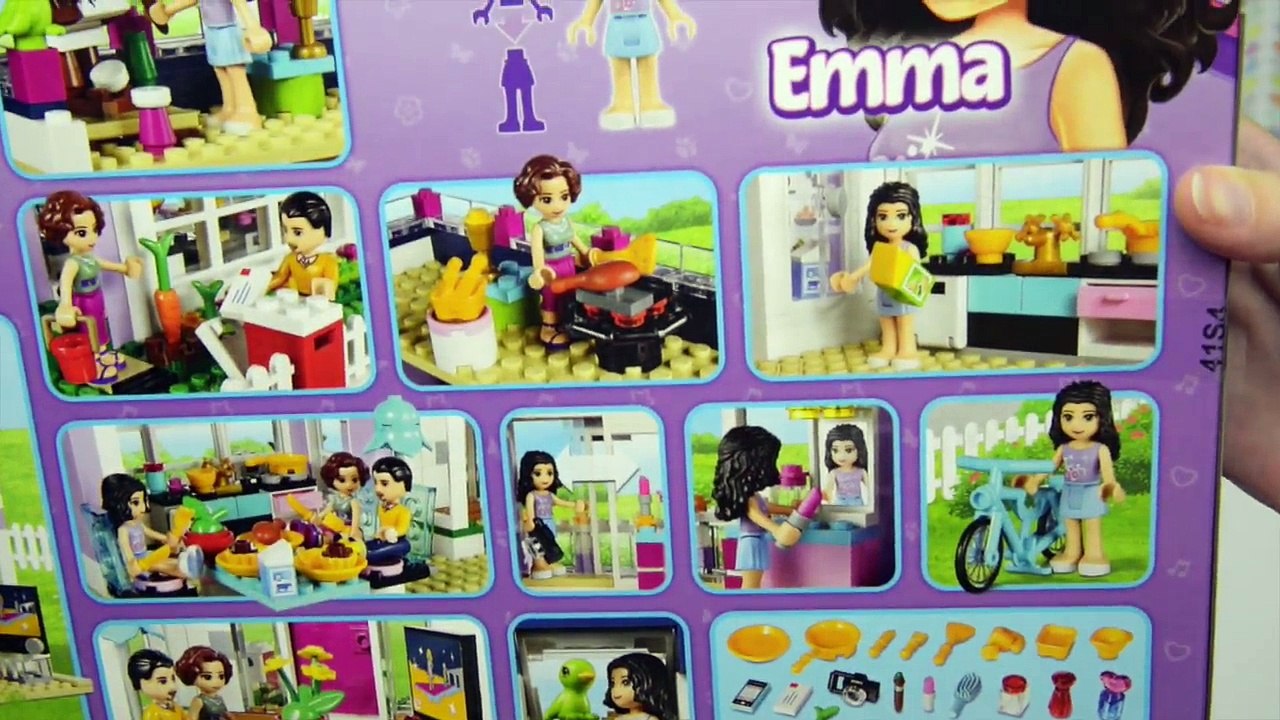 LEGO Friends Emmas House Set Unboxing Building Review - Kids Toys