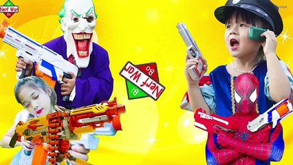 Kids Comedy Action Nerf Guns - Soldier Joker and Police army