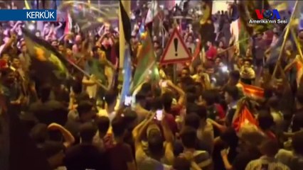 Kerkük'te Sevinç Gösterileri