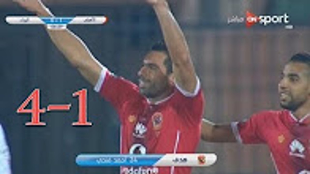 اهداف مباراة الاهلي والرجاء 4-1 اليوم في الدوري المصري 16/10/2017