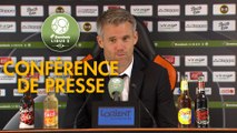 Conférence de presse FC Lorient - Chamois Niortais (0-0) : Mickaël LANDREAU (FCL) - Denis RENAUD (CNFC) - 2017/2018