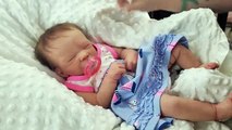 Silicone Baby Gets Her Ears Pierced! Newborn Life Like Baby Doll - nlovewithrebornsnew
