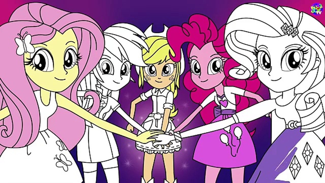 My Little Pony Coloring Book - Equestria Girls Friendship - MLP Coloring Pages
