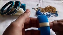 How to make latest designer silk thread bangles at home // DIY silk thread bangles at home