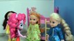 Anna And Elsa Toddlers Sleepover With Belle Toddler & My Little Pony Equestria Girls