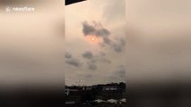 Strange 'double sun' phenomenon in London