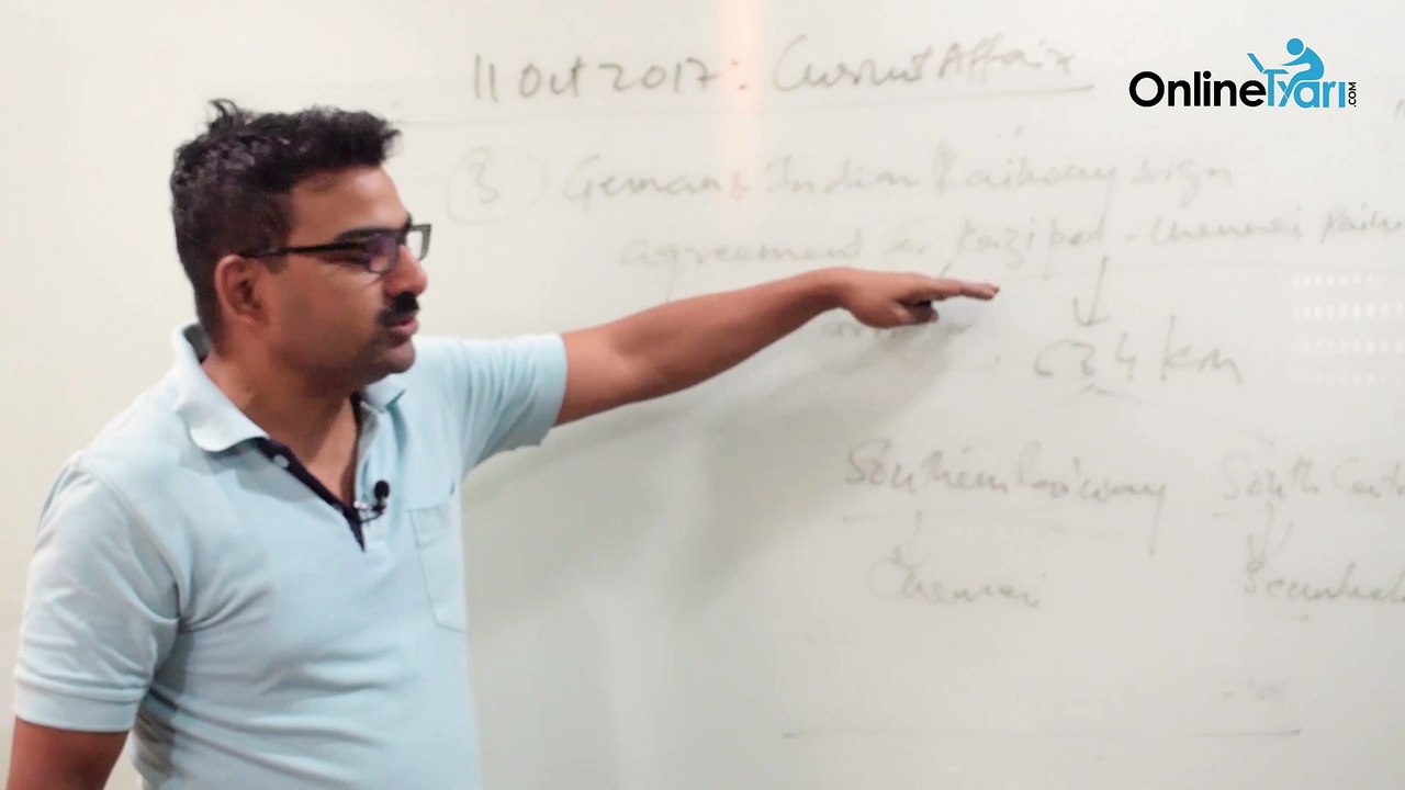 Current Affairs Today- Top 10 Current Affairs tips 2017 in Hindi - 11 अक्टूबर- OnlineTyari