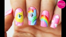 Decoración de uñas my little pony - My Little pony nail art tutorial