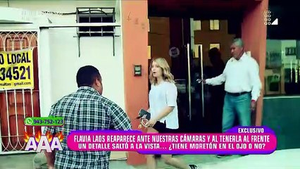 Flavia Laos reaparece en TV