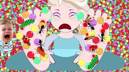 Big Giant Foot vs Frozen Elsa! Bad Baby Spiderman & Elsa vs BIG FOOT MONSTER!