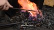 Blacksmithing - Forging a larger decorative leaf
