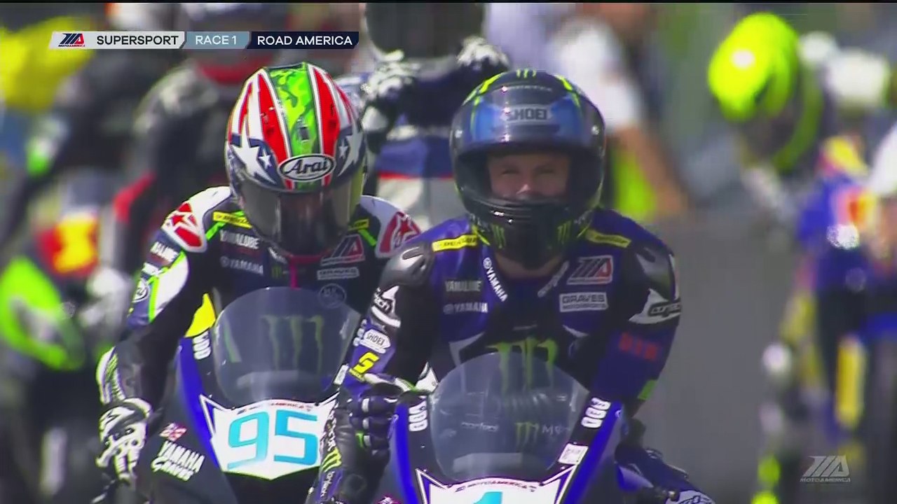 2017 MotoAmerica Dunlop Championship At Road America Supersport Race 1