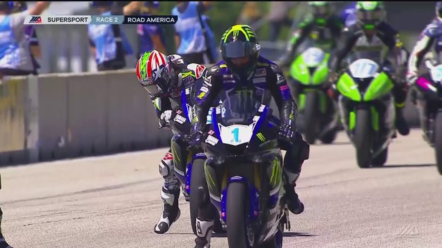 2017 MotoAmerica Dunlop Championship At Road America, Supersport Race 2