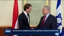 i24NEWS DESK | Netanyahu congratulates Austria's Kurtz on victory | Monday, October 16th 2017