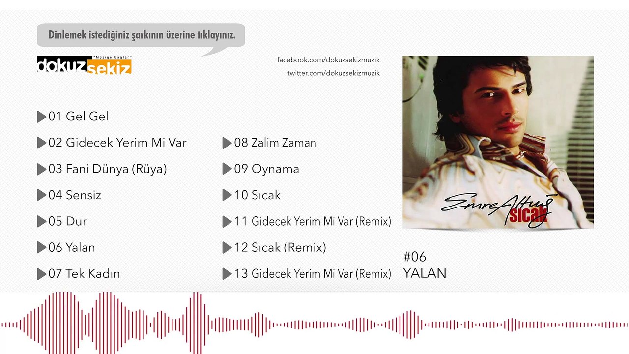 Emre Altuğ - Yalan  (Official Audio)