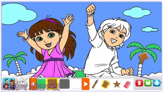Download DORA THE EXPLORER - Dora with Pablo | Dora and Friends | Dora Coloring Page&影片 Dailymotion
