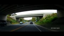 Dashcam footage of reckless driver endangering us all