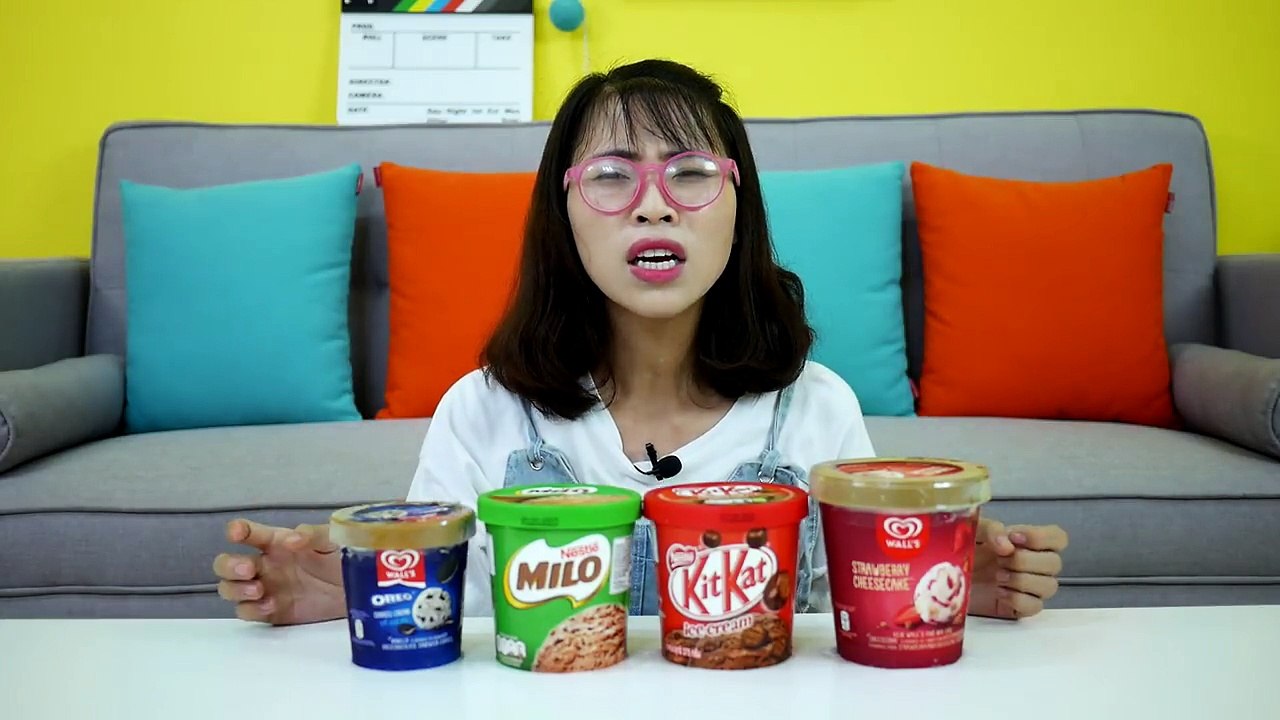 ĐẠI CHIẾN KEM MILO - OREO - KITKAT - CHEESECAKE