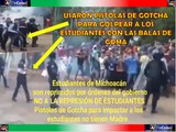 Estudiantes en Michoacan son reprimidos con bolas de Gotcha