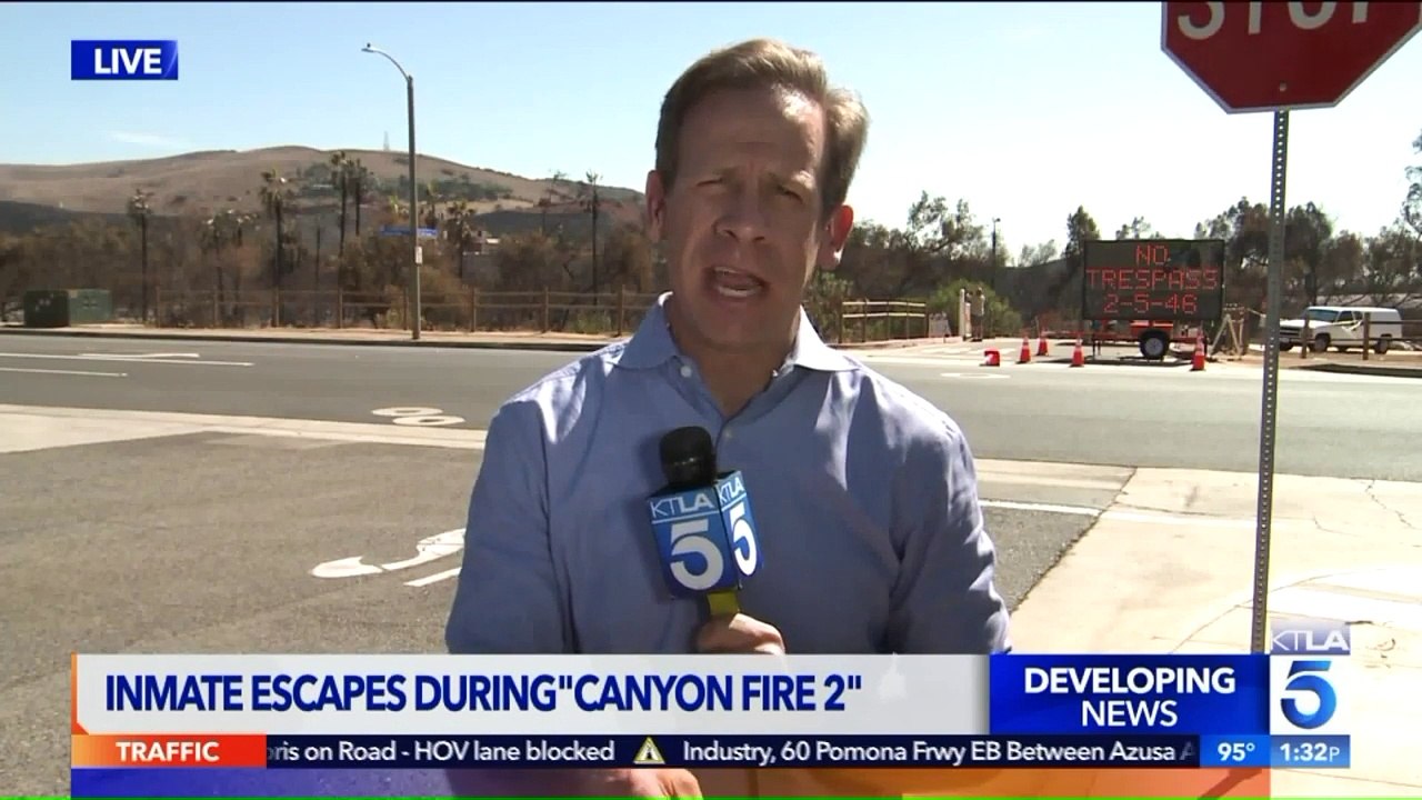 Inmate Walks Away from Post While Assigned to California Wildfire