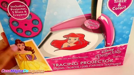 Dibujando con Proyector de Imagenes de Princesas de Disney Para Aprender a Dibujar como Expertos