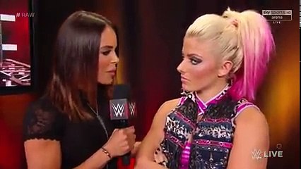 WWE Raw , Alexa Bliss interview