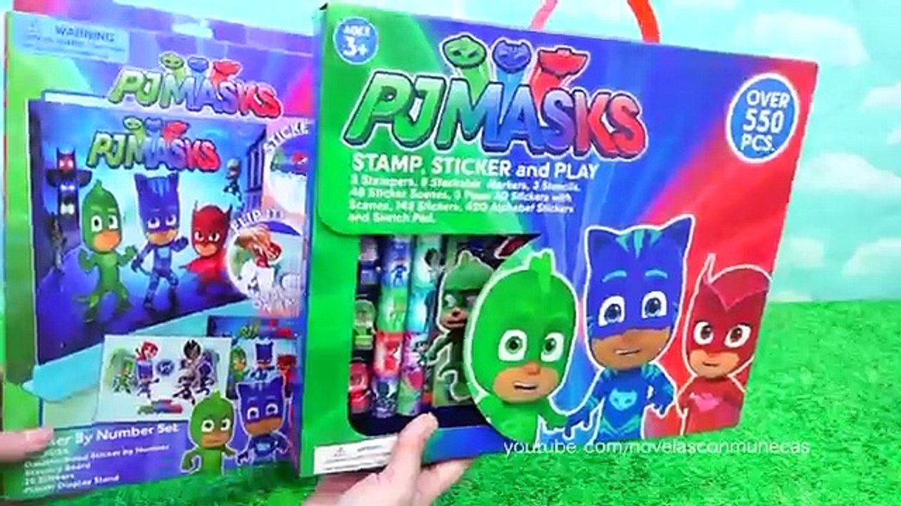 Juguetes en español de PJ Masks - Dos sets para jugar con ividades de Héroes en pijamas