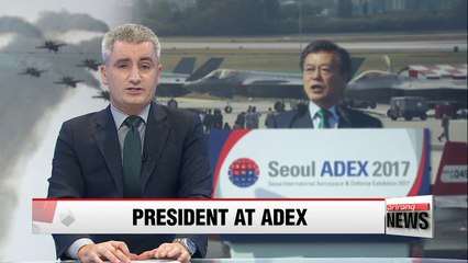 President Moon Jae-in calls for export-oriented arms development